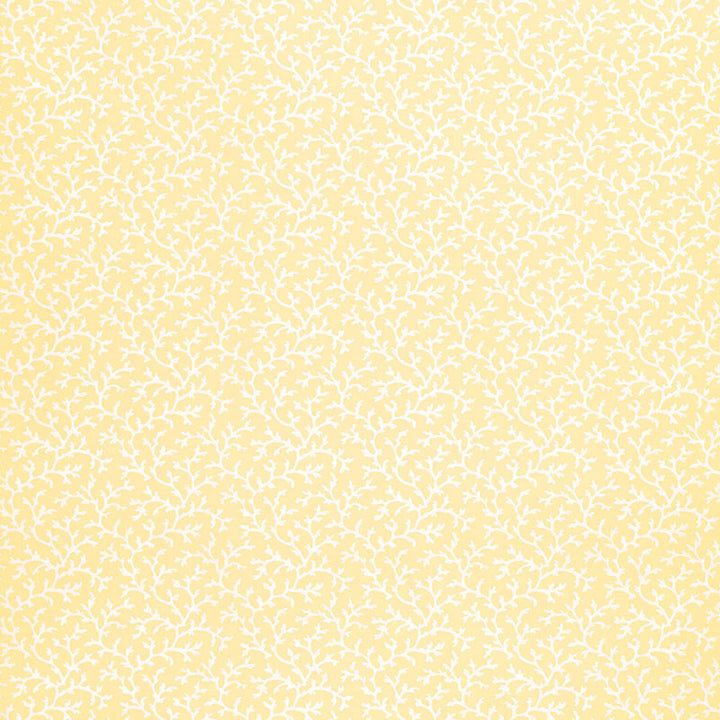 Coral Vine Cornsilk 5004411 by Schumacher Wallcovering