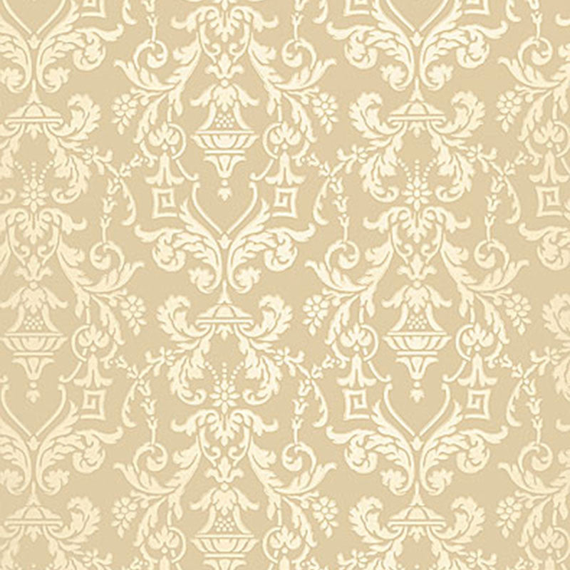 Lido Damask Toast 5004484 by Schumacher Wallcovering
