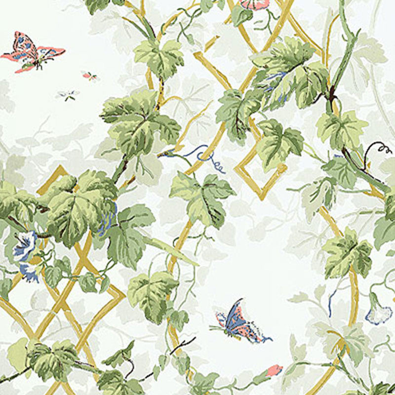 Leafy Arbor Sky 5004491 by Schumacher Wallcovering