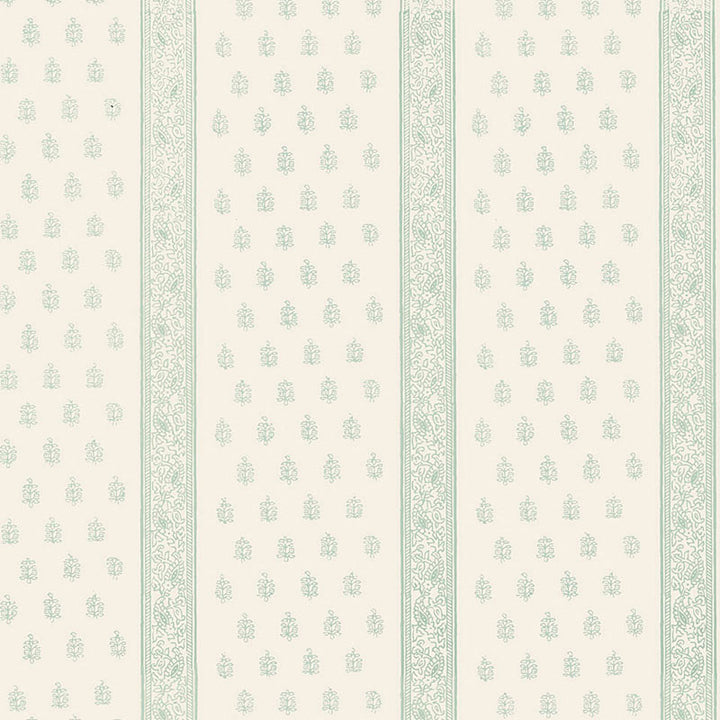 Katsura Stripe Water Blue 5005202 by Schumacher Wallcovering