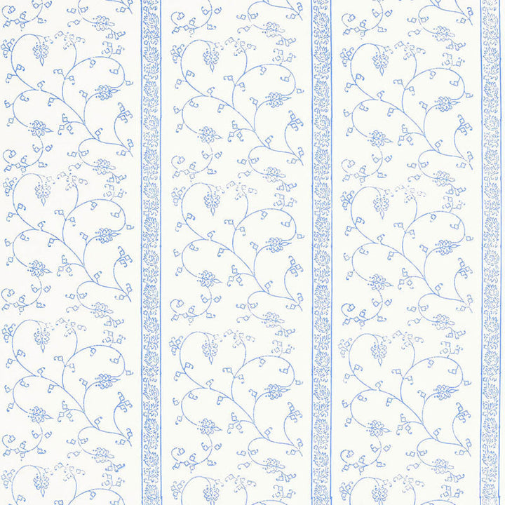 Khanpur Vine Delft 5005211 by Schumacher Designer Wallpaper JAIPUR / HAND BLOCK PRINTS Paper 0 INDIA </p><p>Repeat: Horizontal: and Vertical: 20" (51CM) 27 - Swanky Fabrics -