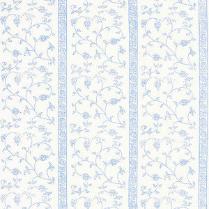 Khanpur Vine Delft 5005211 by Schumacher Wallcovering