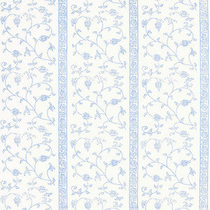 Khanpur Vine Delft 5005211 by Schumacher Wallcovering