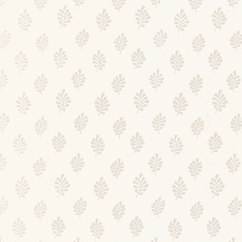 Bakara Leaf Oyster 5005230 by Schumacher Wallcovering
