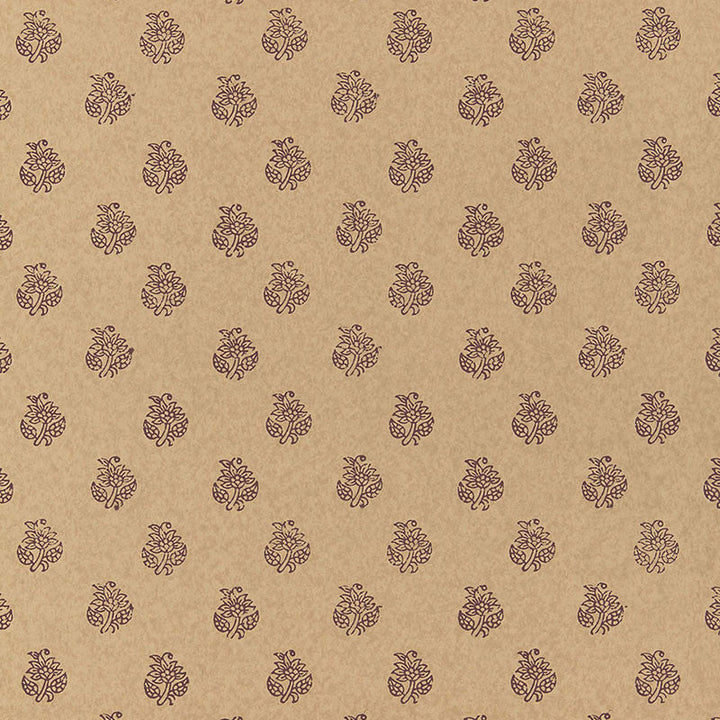 Kaladera Aubergine 5005256 by Schumacher Designer Wallpaper JAIPUR / HAND BLOCK PRINTS Paper 0 INDIA </p><p>Repeat: Horizontal: and Vertical: 7" (18CM) 27 - Swanky Fabrics -