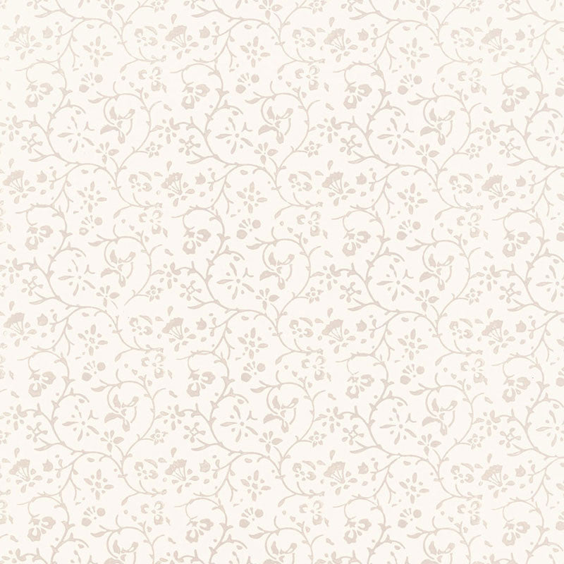 Kyara Vine Oyster 5005260 by Schumacher Designer Wallpaper JAIPUR / HAND BLOCK PRINTS Paper 0 INDIA </p><p>Repeat: Horizontal: and Vertical: 6 3/4" (17CM) 27 - Swanky Fabrics -