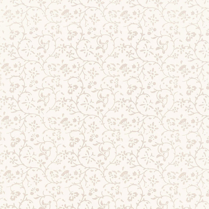 Kyara Vine Oyster 5005260 by Schumacher Designer Wallpaper JAIPUR / HAND BLOCK PRINTS Paper 0 INDIA </p><p>Repeat: Horizontal: and Vertical: 6 3/4" (17CM) 27 - Swanky Fabrics -