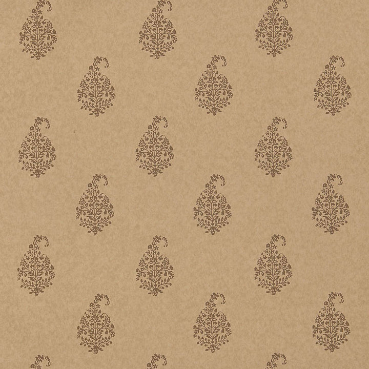 Kerala Paisley Tabac 5005283 by Schumacher Wallcovering