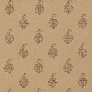Kerala Paisley Tabac 5005283 by Schumacher Wallcovering