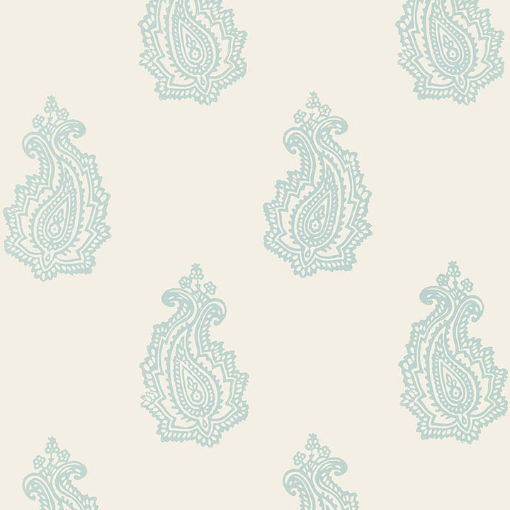 Madras Paisley Water Blue 5005302 by Schumacher Wallpaper JAIPUR / HAND BLOCK PRINTS Paper 0 INDIA </p><p>Repeat: Horizontal: and Vertical: 18" (46CM) 27 - Fabric Carolina -