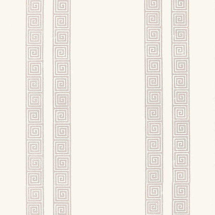 Greek Key Stripe Oyster 5005360 by Schumacher Wallpaper JAIPUR / HAND BLOCK PRINTS Paper 0 INDIA </p><p>Repeat: Horizontal: and Vertical: 7 1/2" (19CM) 27 - Fabric Carolina -