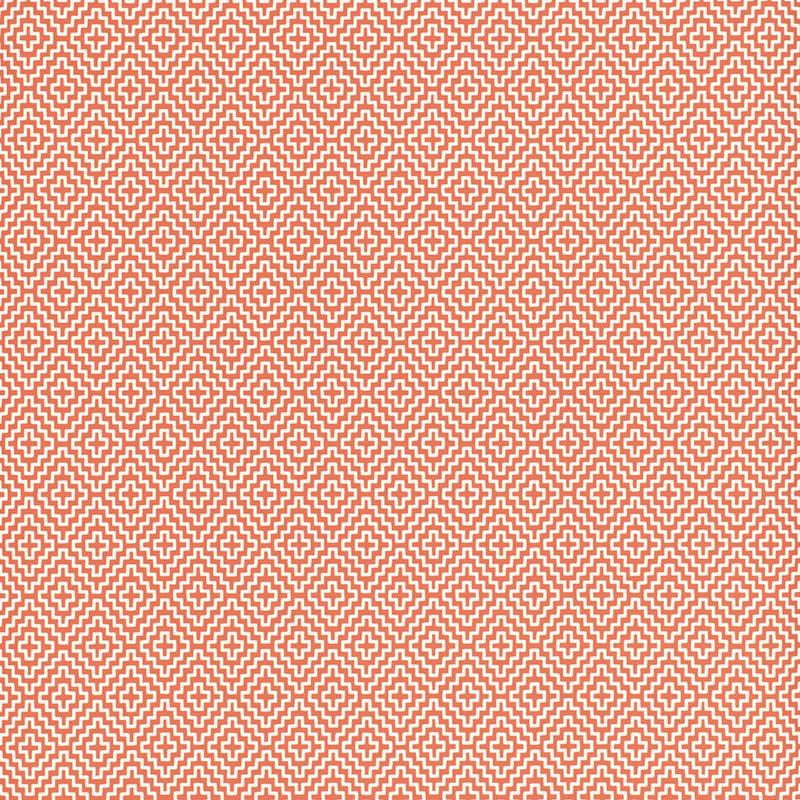 Soho Diamond Persimmon 5006003 by Schumacher Wallcovering