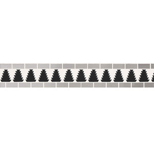 Cadiz Mosaic Border Mica 5006031 by Schumacher Wallcovering