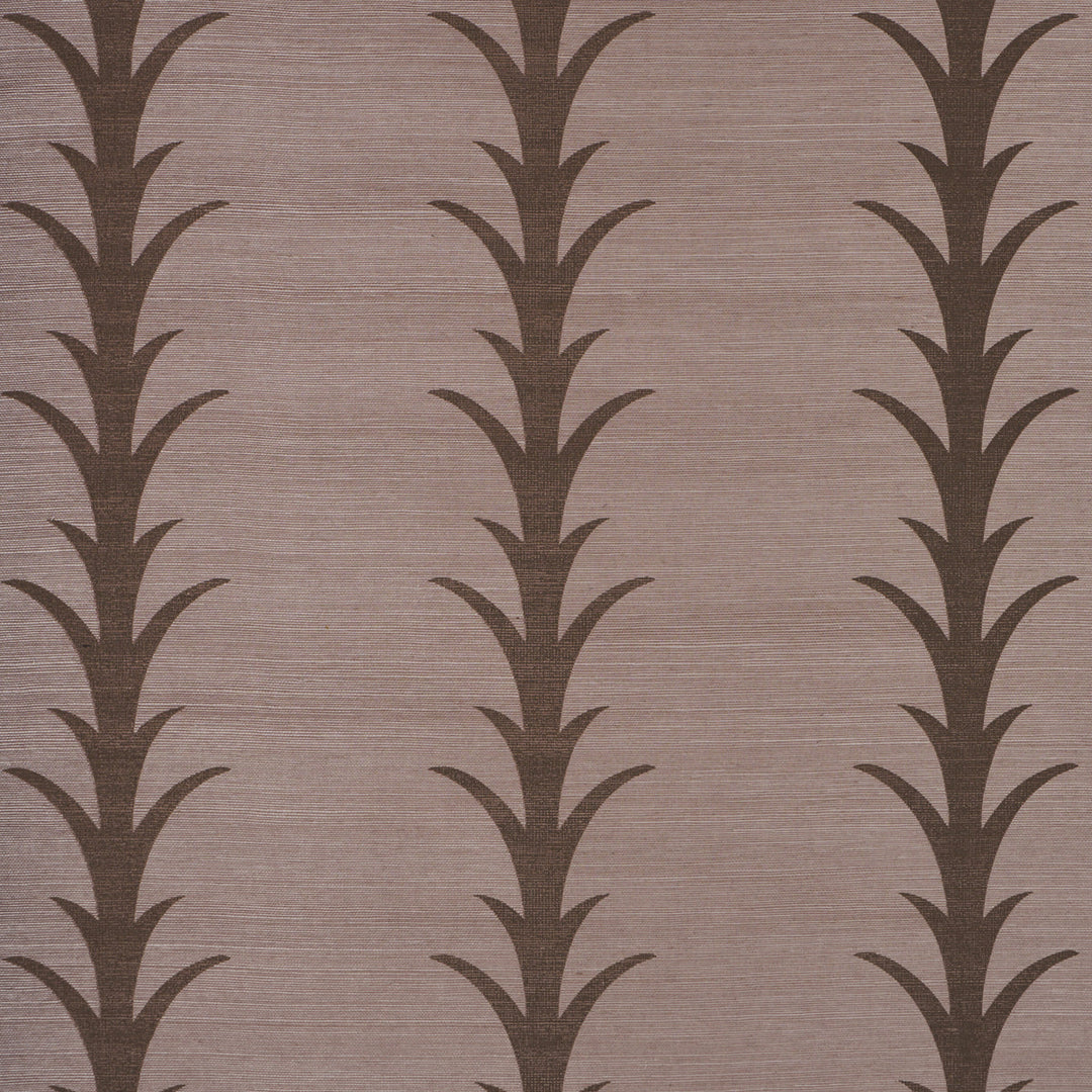 Acanthus Stripe Sisal - Rose Antique by Schumacher Wallcovering