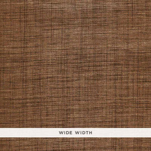 Weston Raffia Weave Sable 5006202 by Schumacher Wallcovering