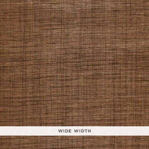 Weston Raffia Weave Sable 5006202 by Schumacher Wallcovering