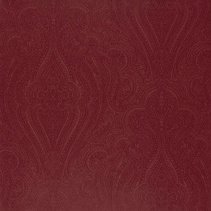 Breckenridge Paisley Bordeaux 5006240 by Schumacher Wallcovering