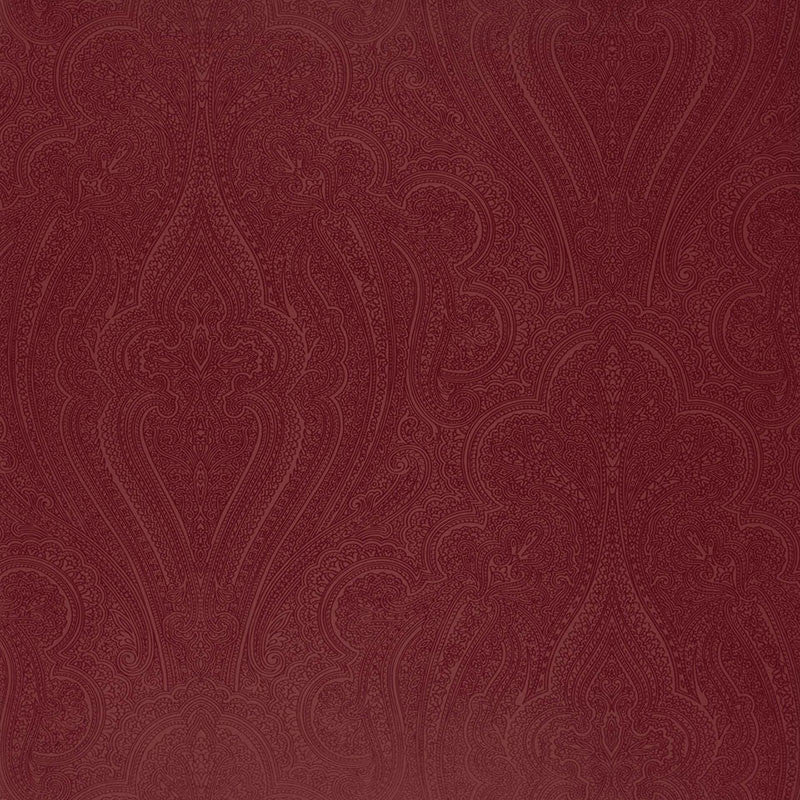 Breckenridge Paisley Bordeaux 5006240 by Schumacher Wallcovering