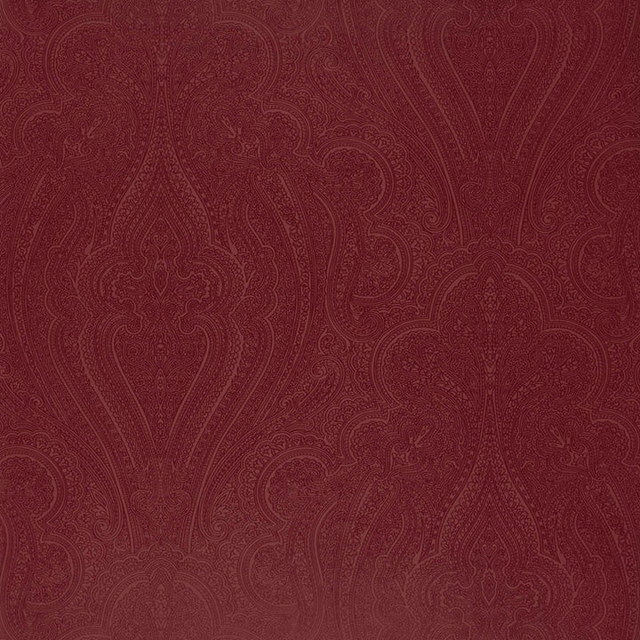 Breckenridge Paisley Bordeaux 5006240 by Schumacher Wallcovering
