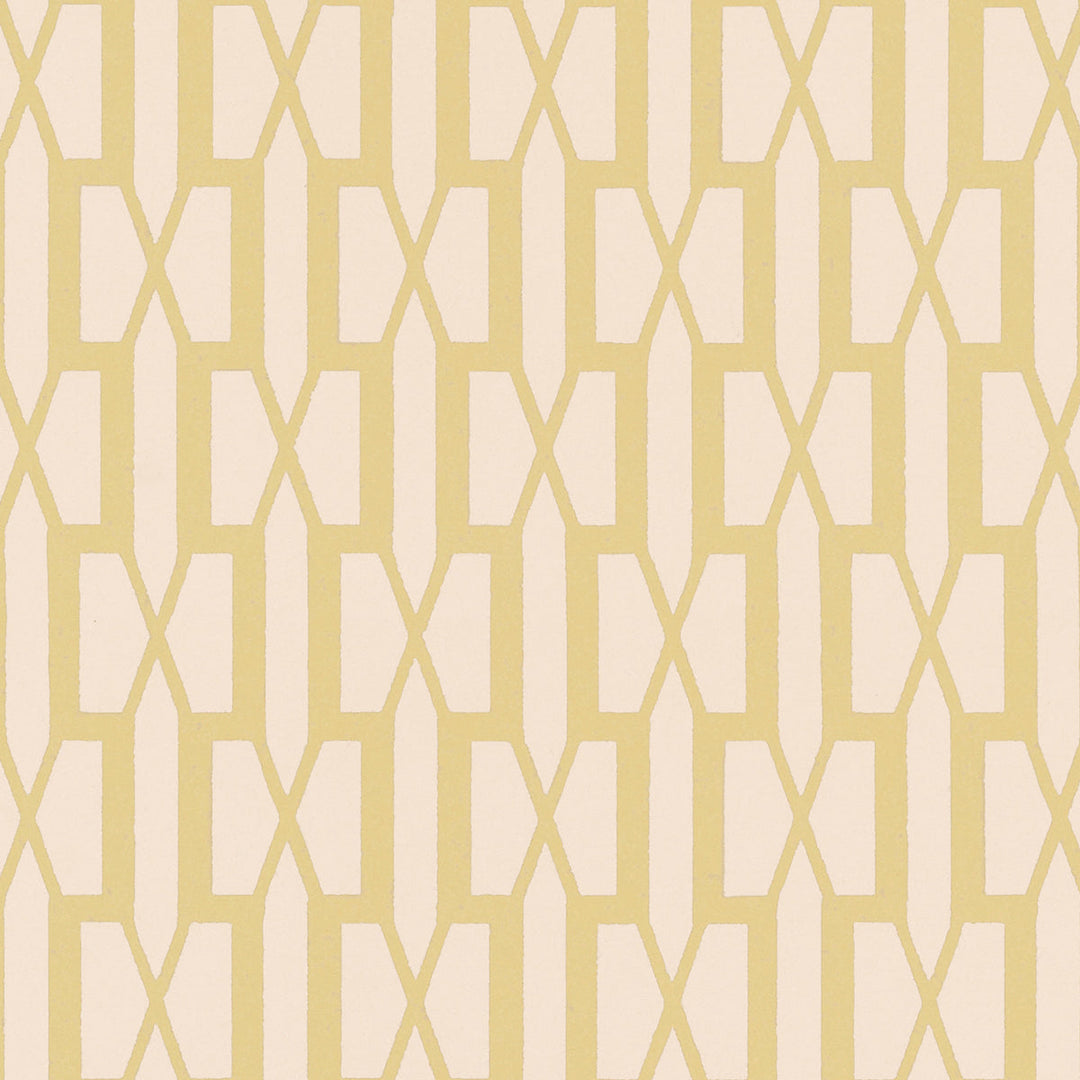 Belvedere - Straw by Schumacher Wallcovering