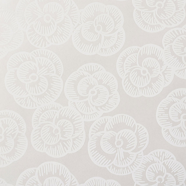 Mona Whitework 5008821 by Schumacher Wallcovering