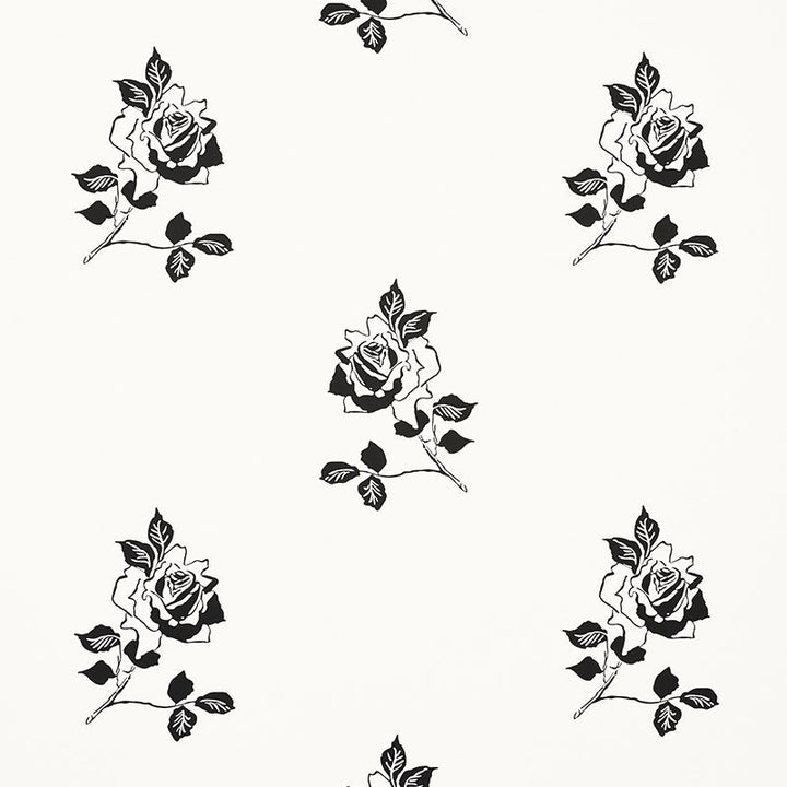 Adele Blackwork 5008830 by Schumacher Wallcovering