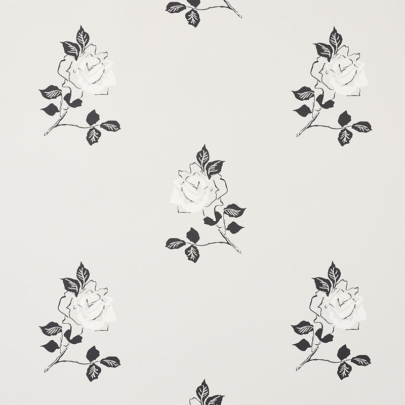 Adele Grisaille 5008831 by Schumacher Wallcovering