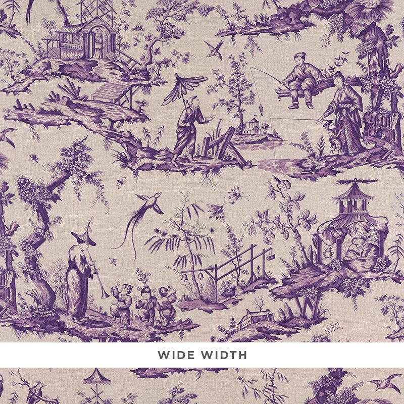 Shengyou Toile Iris 5008991 by Schumacher Wallcovering Schumacher Wallcovering Shengyou Toile Iris 5008991Wallcovering Paper UNITED STATES OF AMERICA </p><p>Repeat: H: HORZ. 44" (112CM) , V: VERT. 47" (119CM) 44 - Fabric Carolina -
