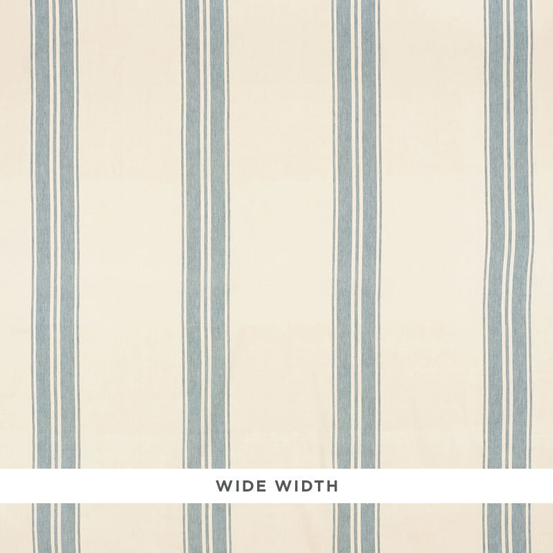 Brentwood Stripe China Blue 5009001 by Schumacher Wallcovering