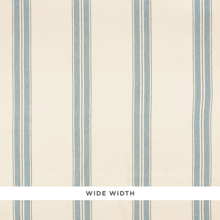 Brentwood Stripe China Blue 5009001 by Schumacher Wallcovering