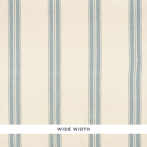 Brentwood Stripe China Blue 5009001 by Schumacher Wallcovering