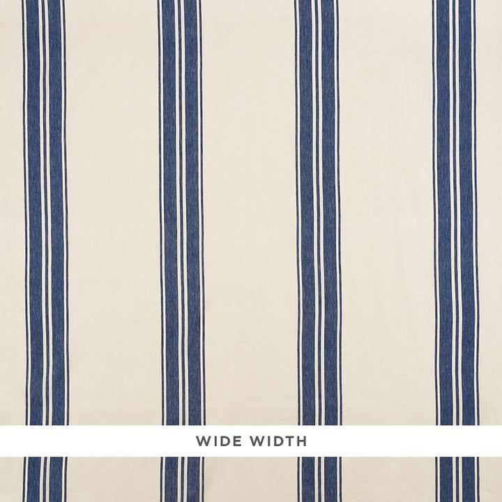 Brentwood Stripe Cobalt 5009002 by Schumacher Wallcovering