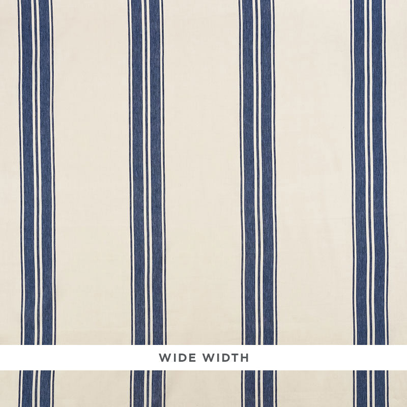 Brentwood Stripe Cobalt 5009002 by Schumacher Wallcovering Schumacher Wallcovering Brentwood Stripe Cobalt 5009002Wallcovering Paper UNITED STATES OF AMERICA </p><p>Repeat: H: HORZ. 13" (33CM) , V: 52.5 - Fabric Carolina -