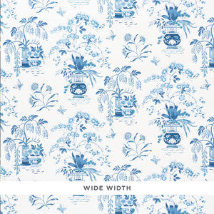 Ming Vase Porcelain 5009080 by Schumacher Wallpaper