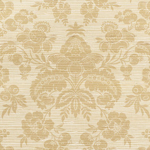 Simone Damask Grasscloth Gold 5010121 by Schumacher Wallcovering