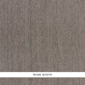 Herringbone Paperweave Black 5010232 by Schumacher Wallcovering
