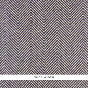 Herringbone Paperweave Navy 5010233 by Schumacher Wallcovering