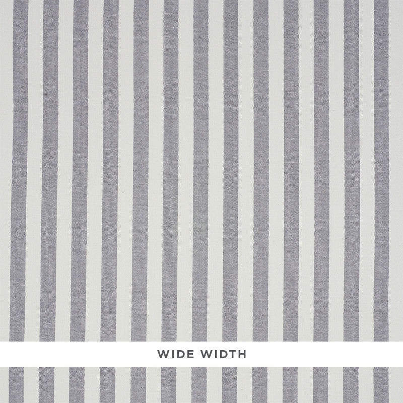 Linen Stripe Grey 5010252 by Schumacher Wallcovering