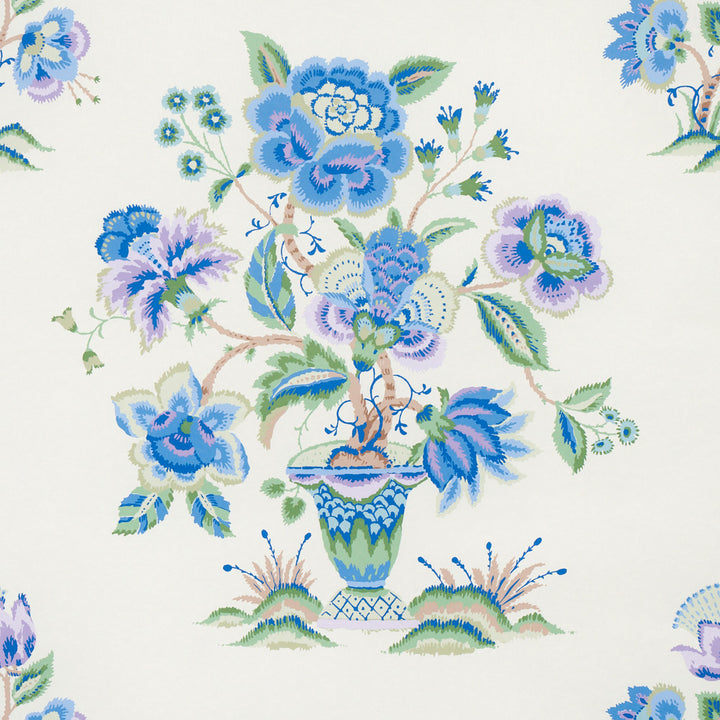 Ashford Cornflower & Lilac 5013181 by Schumacher Wallcovering