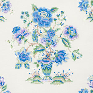 Ashford Cornflower & Lilac 5013181 by Schumacher Wallcovering