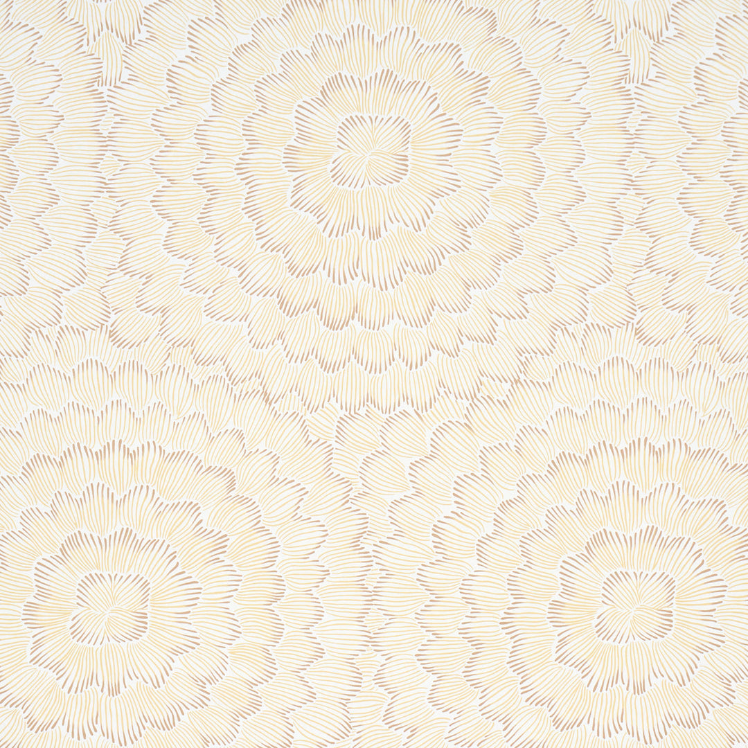 Feather Bloom - Mustard by Schumacher Wallcovering