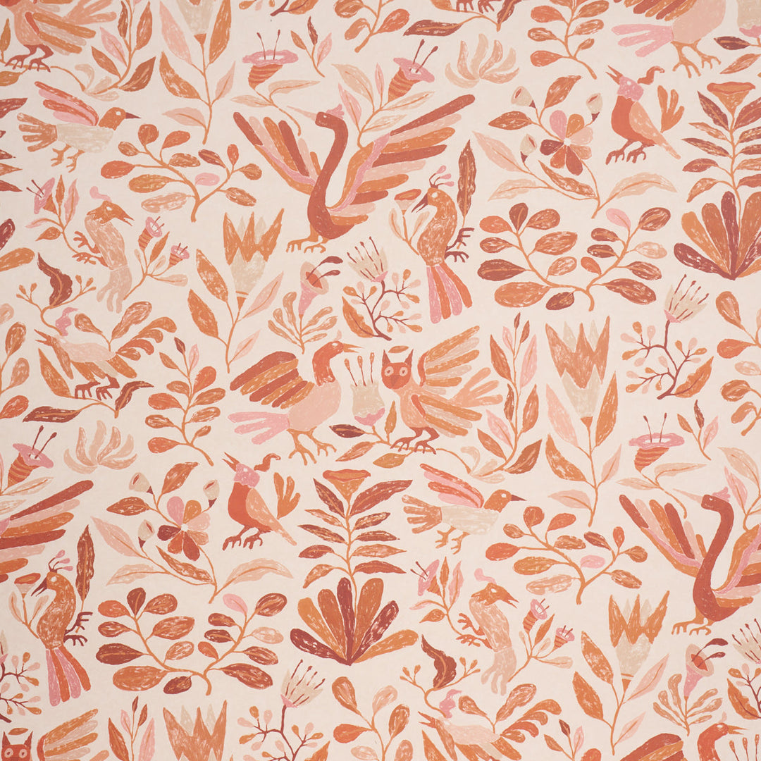 Canopy - Terracotta by Schumacher Wallcovering