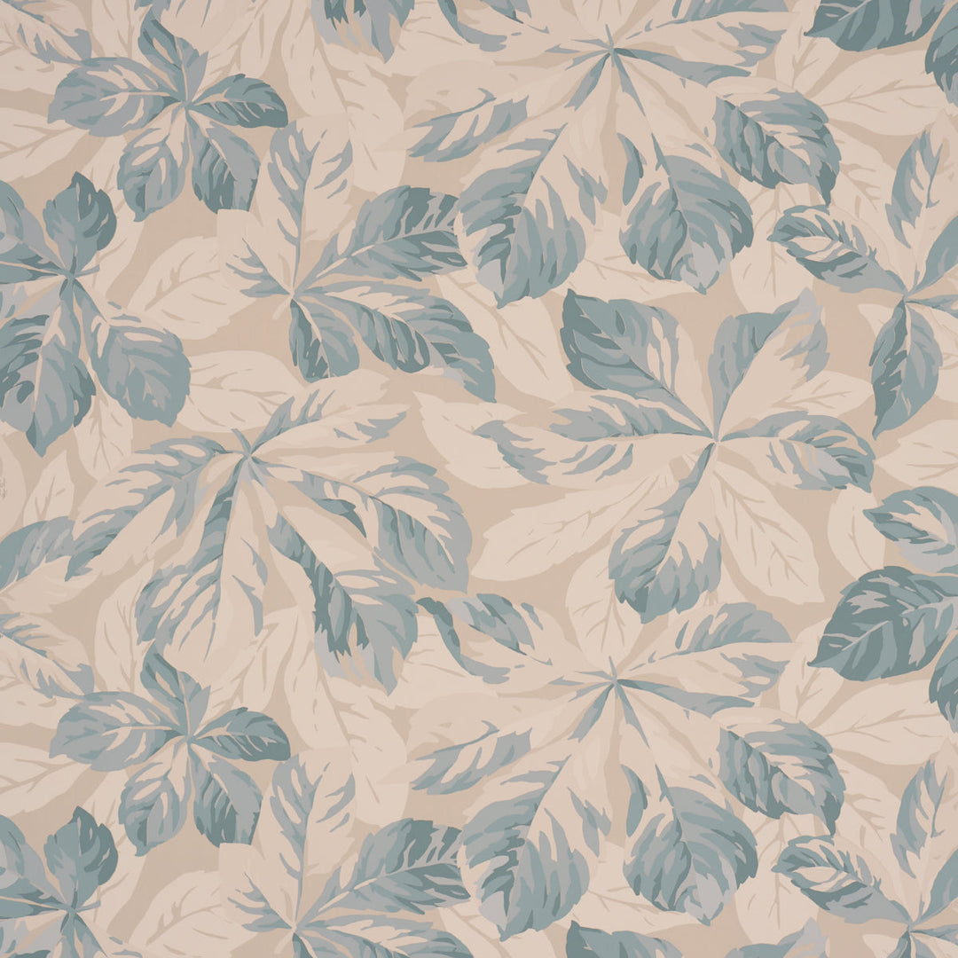 Arboreal Handprint - Blue by Schumacher Wallcovering