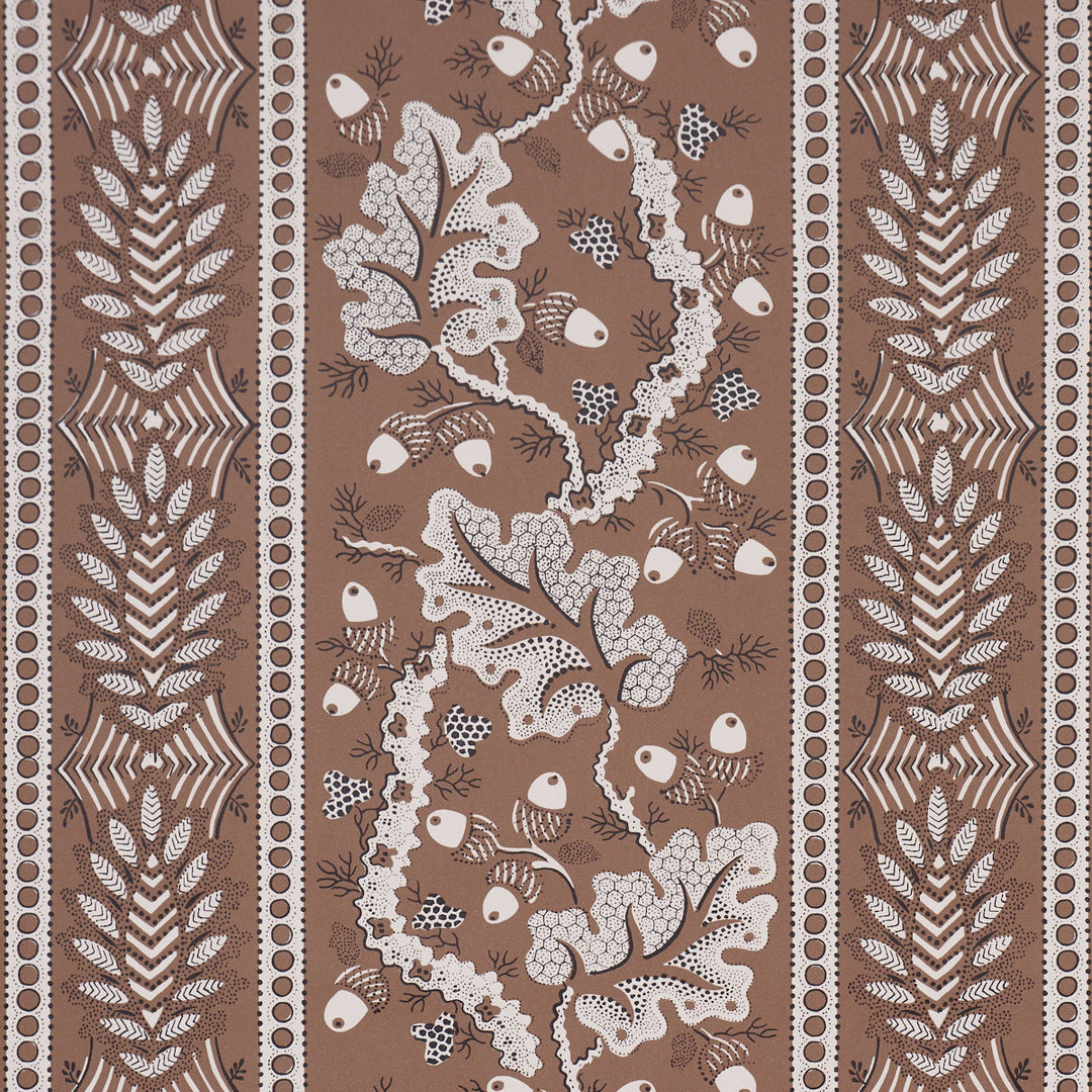 Richmond House - Mocha by Schumacher Wallcovering