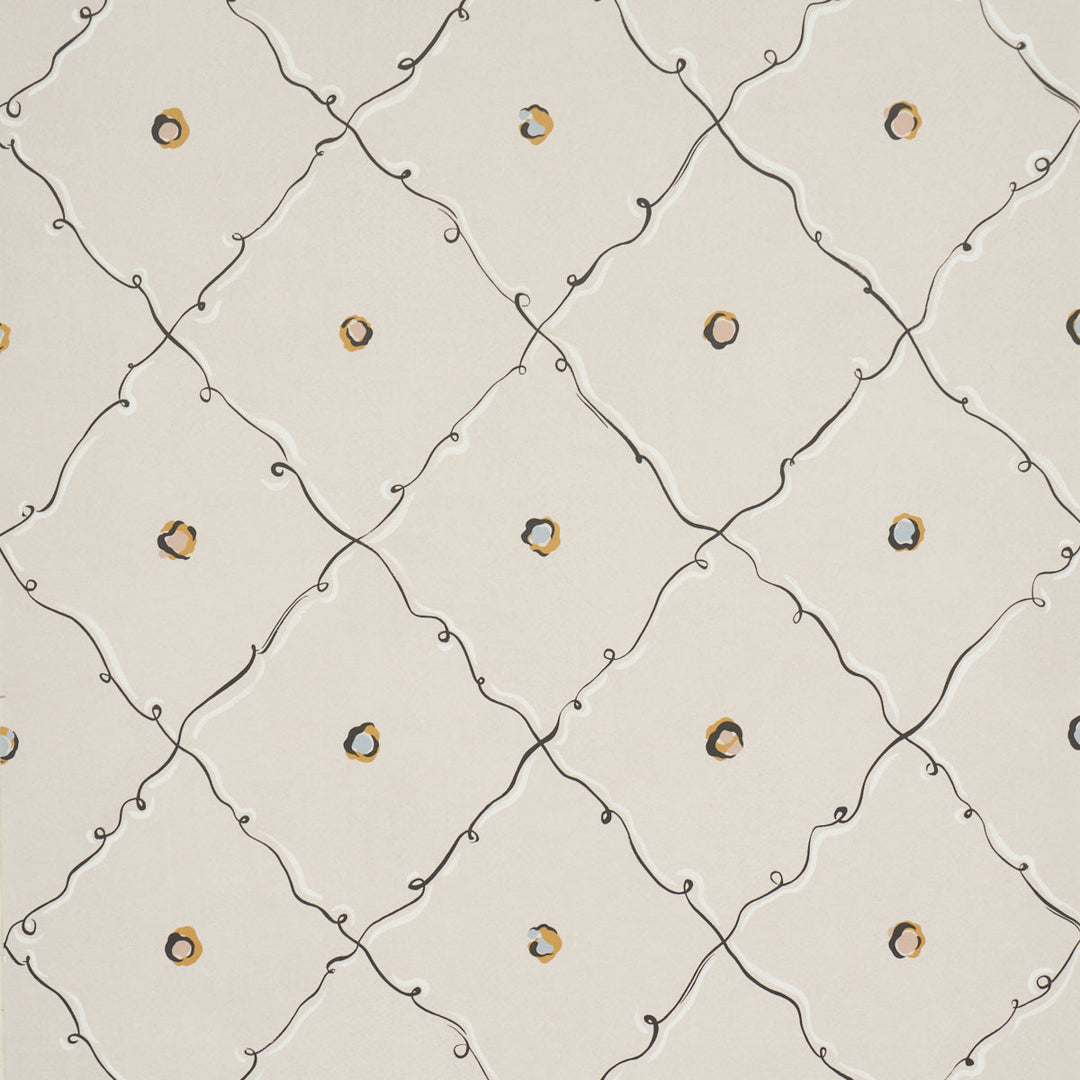 Colette - Light Beige by Schumacher Wallcovering