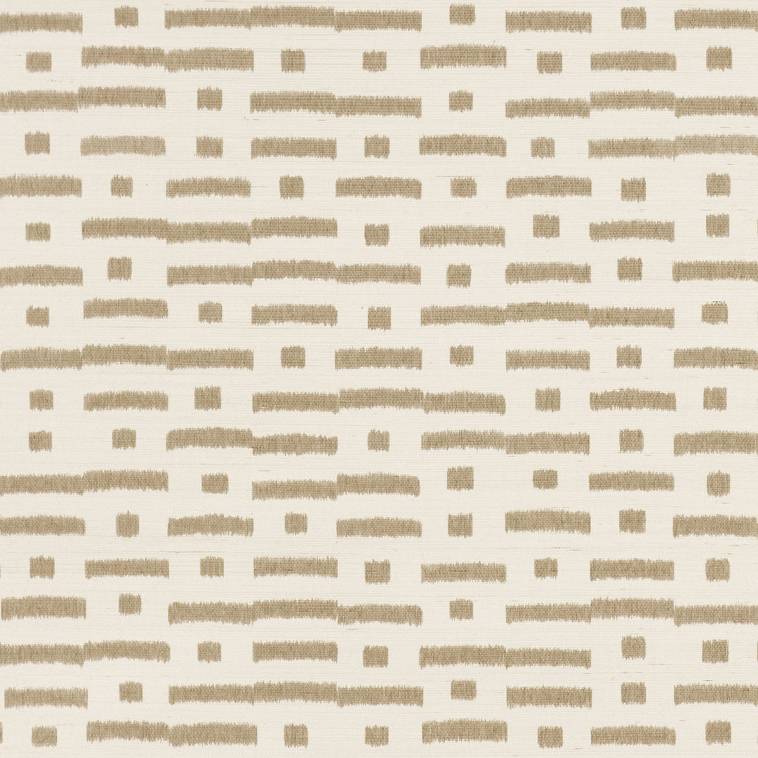 Abstract Ikat Sisal - Taupe by Schumacher Wallcovering