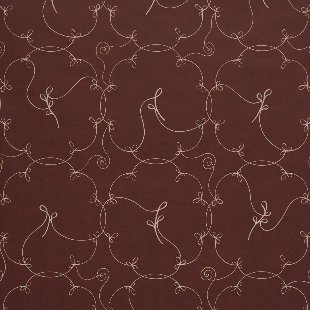 Broderie - Bordeaux by Schumacher Wallcovering