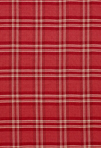 Check Rustique Cranberry 50202 by Schumacher Fabric