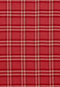 Check Rustique Cranberry 50202 by Schumacher Fabric