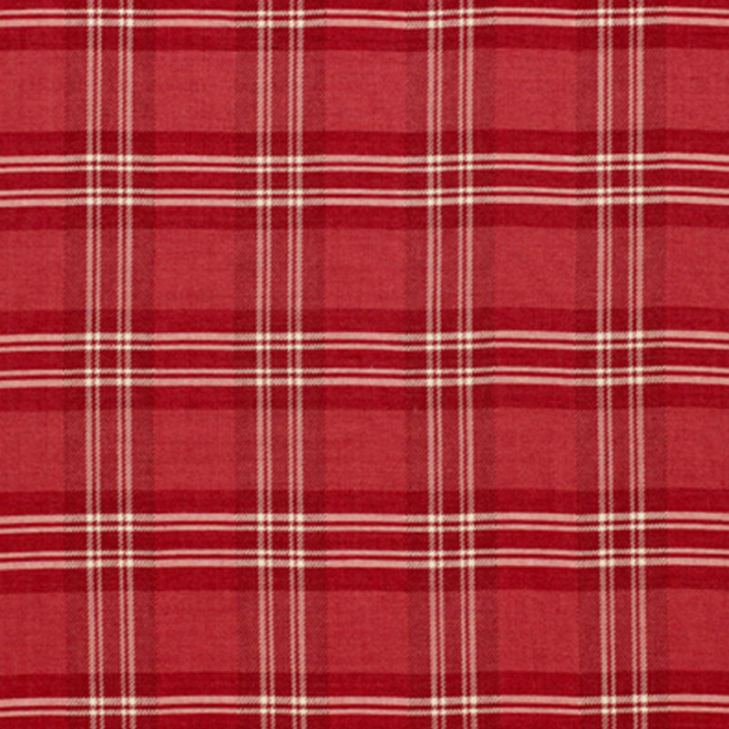 Check Rustique Cranberry 50202 by Schumacher Designer Fabric CHROMA COTTON 100% INDIA WYZENBEEK 4,000 </p><p>Repeat: Horizontal: 4 1/4" (11CM) and Vertical: 4 1/4" (11CM) 54 - Swanky Fabrics -